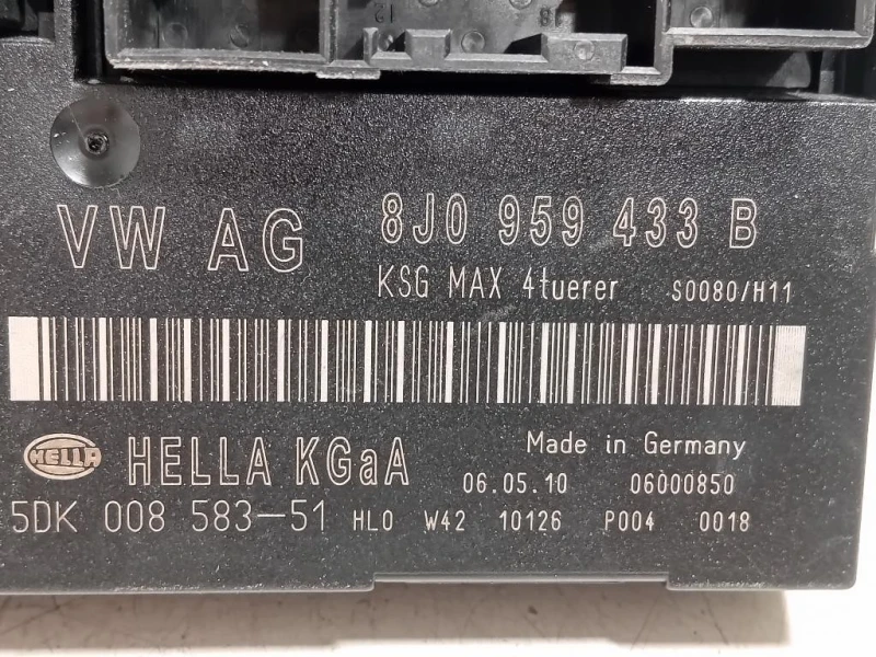 Centralina Comfort 8J0959433B Audi TT 8J3 2007