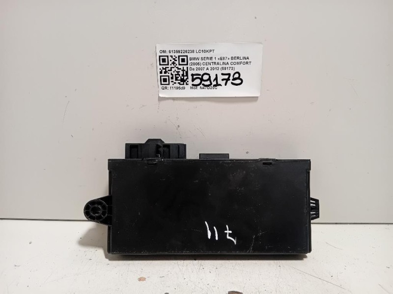 Centralina Comfort 61359226238 Bmw Serie 1 E87 Berlina 2005