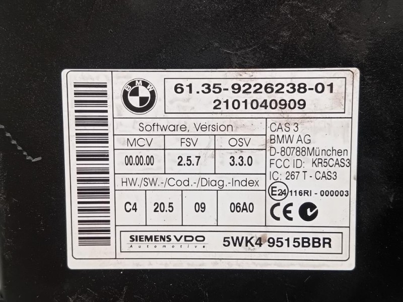 Centralina Comfort 61359226238 Bmw Serie 1 E87 Berlina 2005