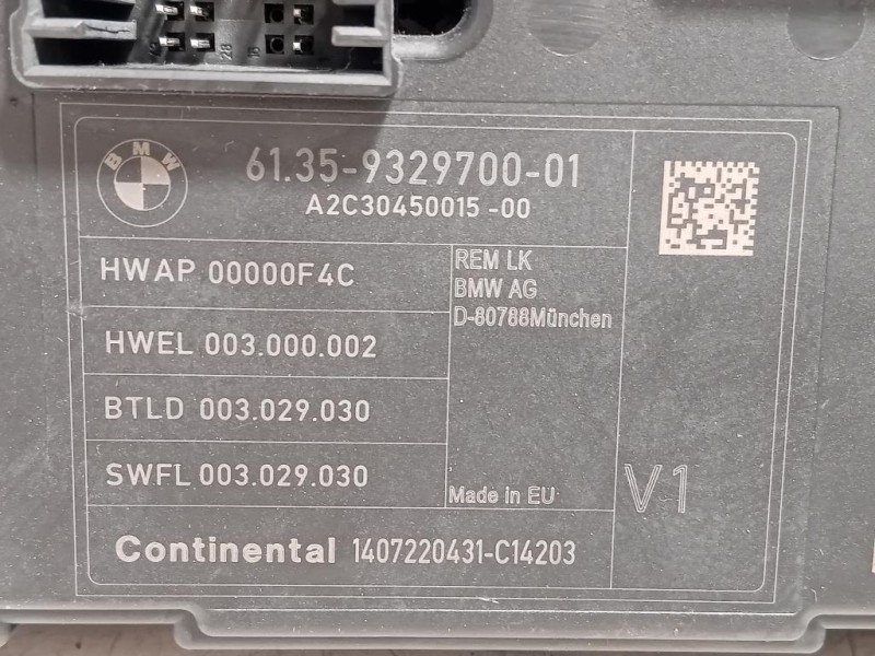 Centralina Comfort 61359329700 Bmw Serie 1 F20 Berlina 2012