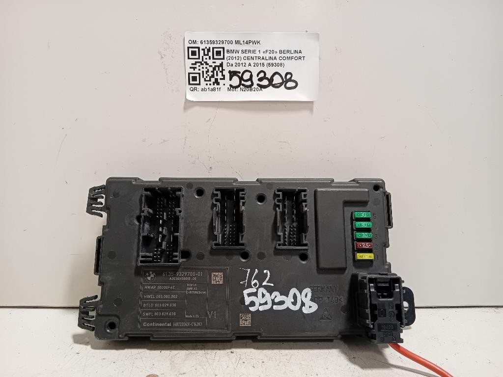 Centralina Comfort 61359329700 Bmw Serie 1 F20 Berlina 2012