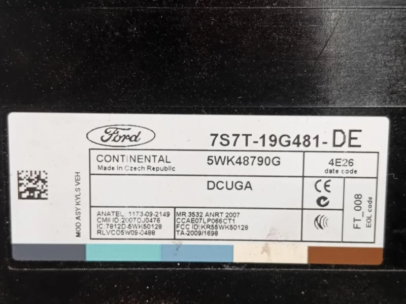 Centralina Comfort 7S7T-19G481-DE Ford S-max I 2010
