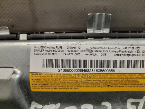Air-bag Ginocchia SX 2468600602 Mercedes Classe B W246 2014