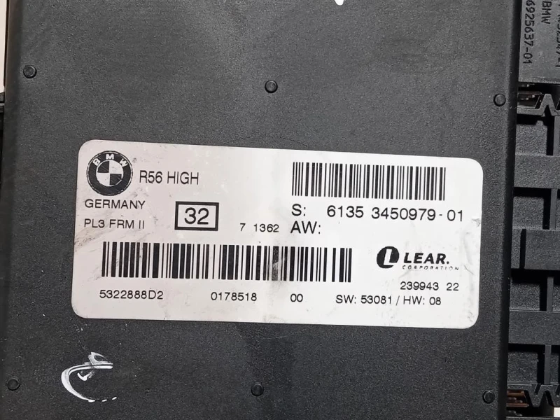 Centralina Comfort 61353450979 Mini MINI ONE R56 2007