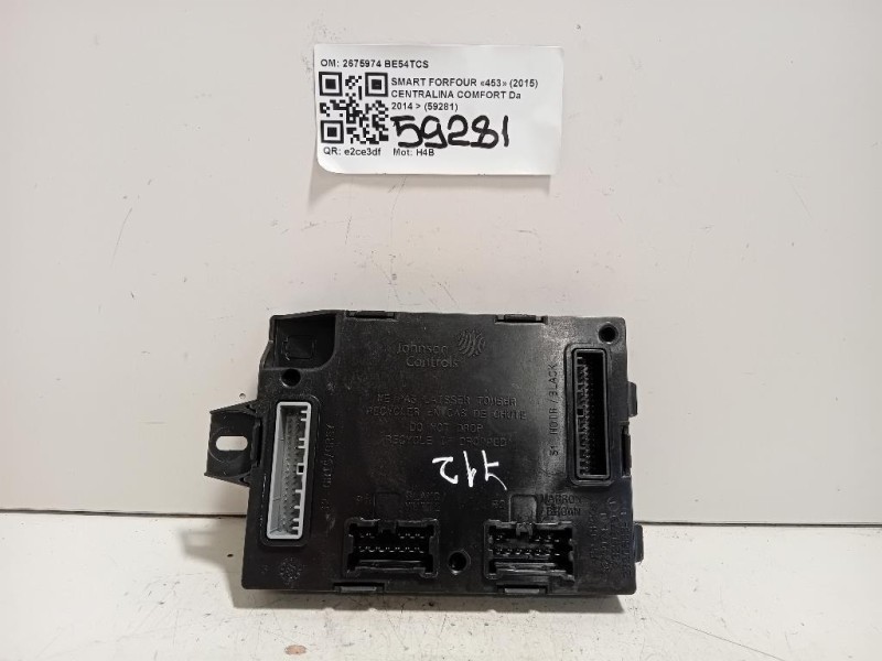 Centralina Comfort 2675974 Smart Forfour 453 2015