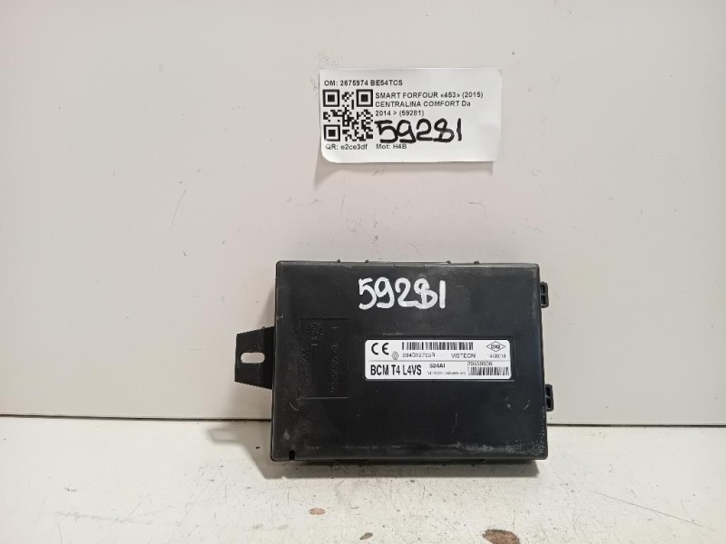 Centralina Comfort 2675974 Smart Forfour 453 2015