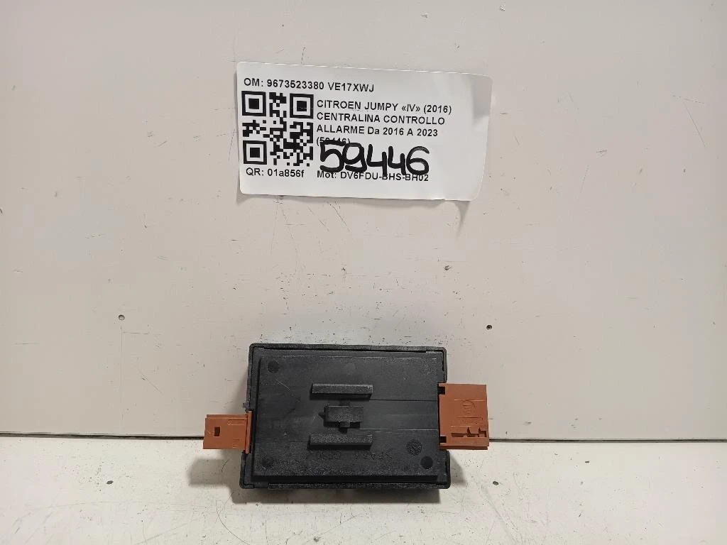 Centralina Controllo Allarme 9673523380 Citroen Jumpy IV 2016