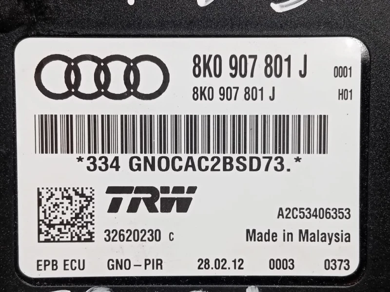 Centralina Freno A MANO 8K0907801J Audi A4 8K2 2012
