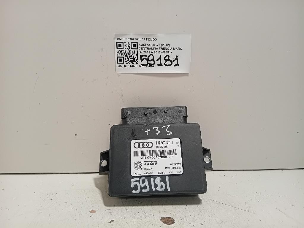 Centralina Freno A MANO 8K0907801J Audi A4 8K2 2012