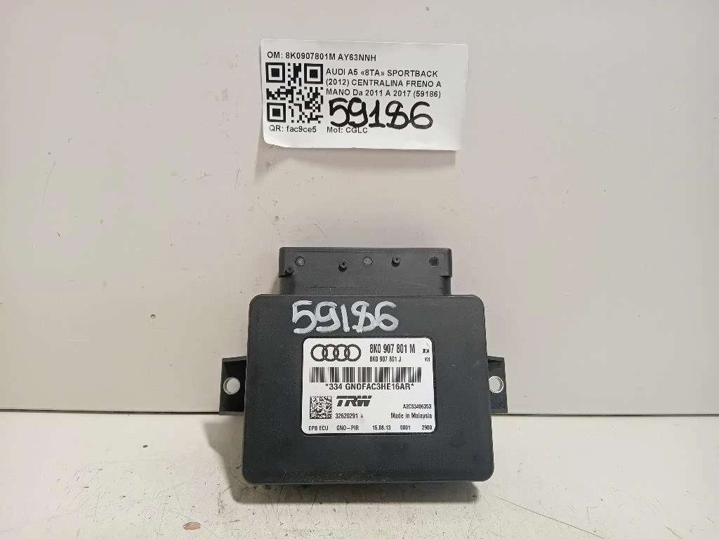 Centralina Freno A MANO 8K0907801M Audi A5 8TA Sportback 2012
