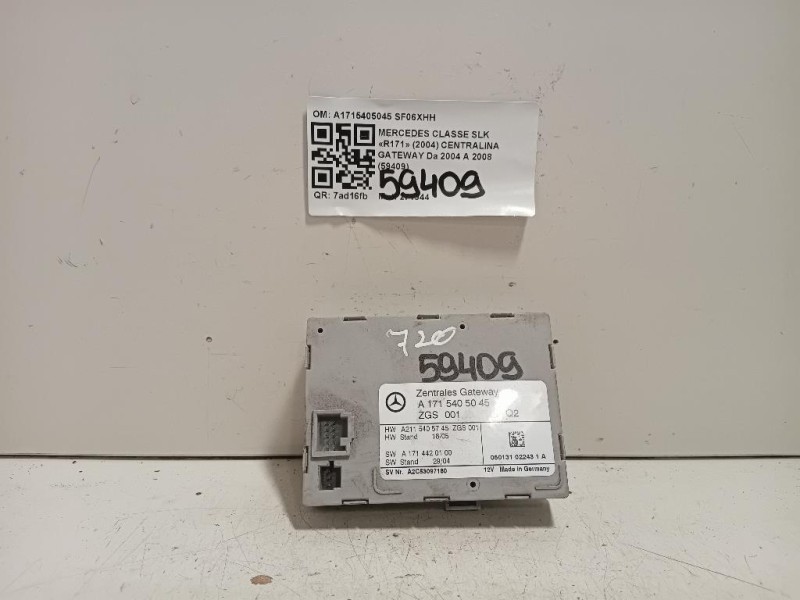 Centralina Gateway A1715405045 Mercedes Classe SLK R171 2004