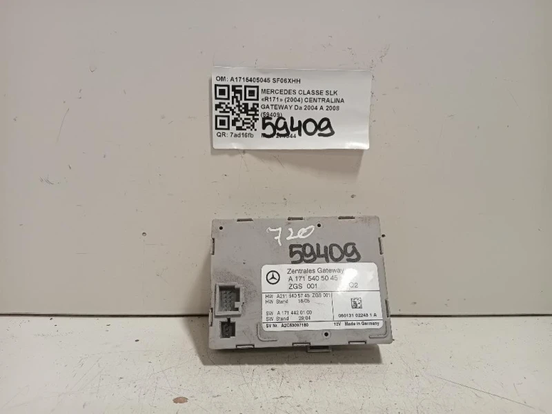 Centralina Gateway A1715405045 Mercedes Classe SLK R171 2004