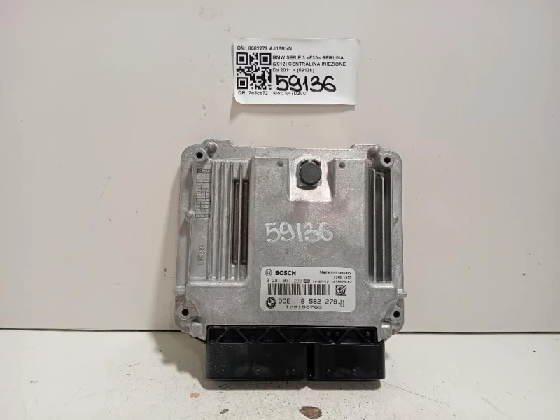 Centralina Iniezione 8582279 Bmw Serie 3 F30 Berlina 2012