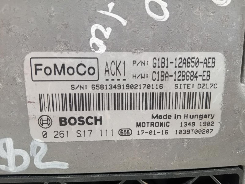 Centralina Iniezione G1B1-12A650-AEB Ford Fiesta VI 2012