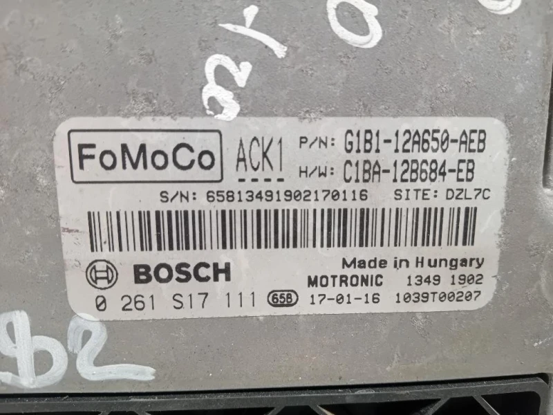 Centralina Iniezione G1B1-12A650-AEB Ford Fiesta VI 2012
