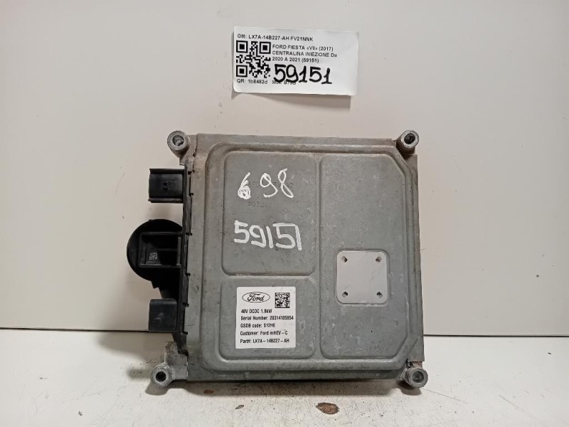 Centralina Iniezione LX7A-14B227-AH Ford Fiesta VII 2017