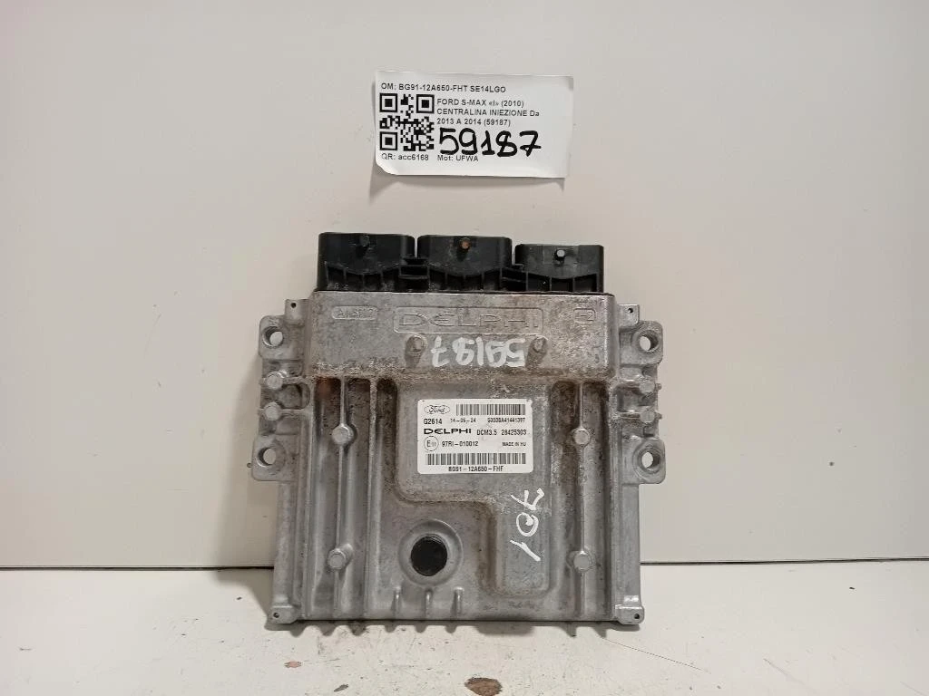 Centralina Iniezione BG91-12A650-FHT Ford S-max I 2010