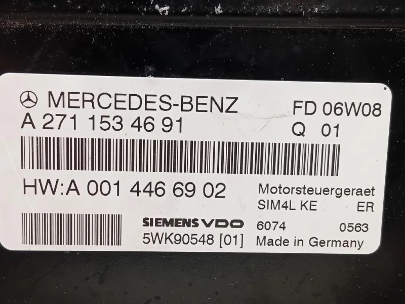 Centralina Iniezione A2710107244 Mercedes Classe SLK R171 2004