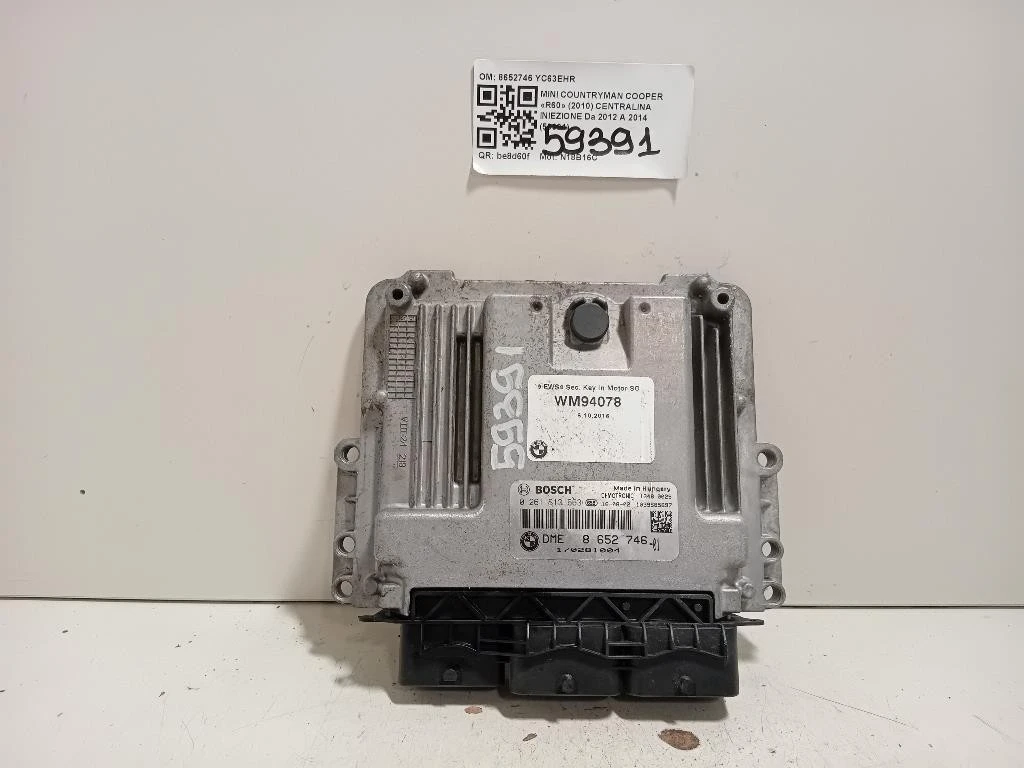 Centralina Iniezione 8652746 Mini Countryman Cooper R60 2010