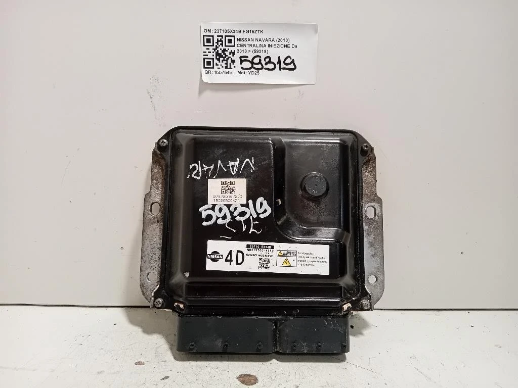 Centralina Iniezione 237105X34B Nissan Navara 2010