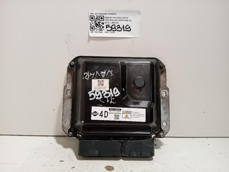 Centralina Iniezione 237105X34B Nissan Navara 2010
