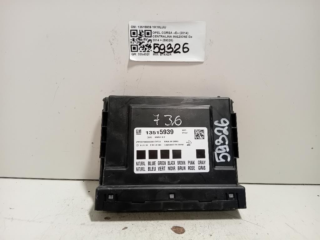 Centralina Iniezione 13515939 Opel Corsa E 2014
