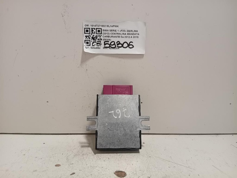 Centralina Mandata Carburante 16147371832 Bmw Serie 1 F20 Berlina 2012