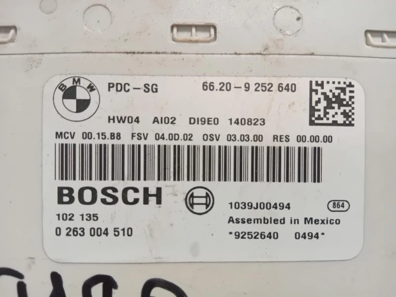 Centralina PARK Assist 66209252640 Mini Countryman Cooper R60 2010