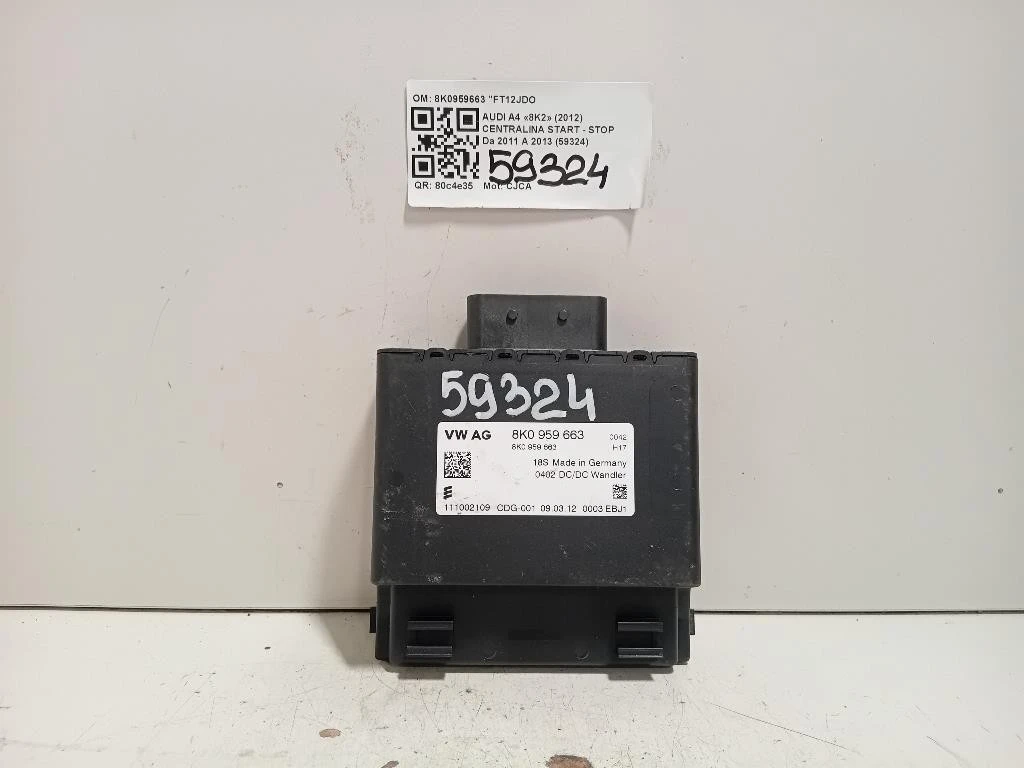 Centralina Start - STOP 8K0959663 Audi A4 8K2 2012