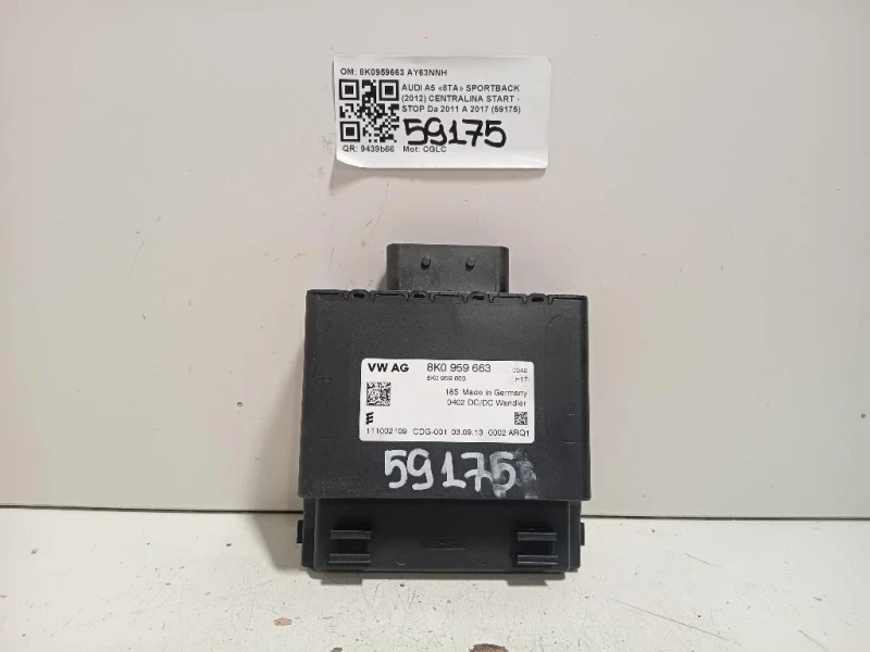 Centralina Start - STOP 8K0959663 Audi A5 8TA Sportback 2012
