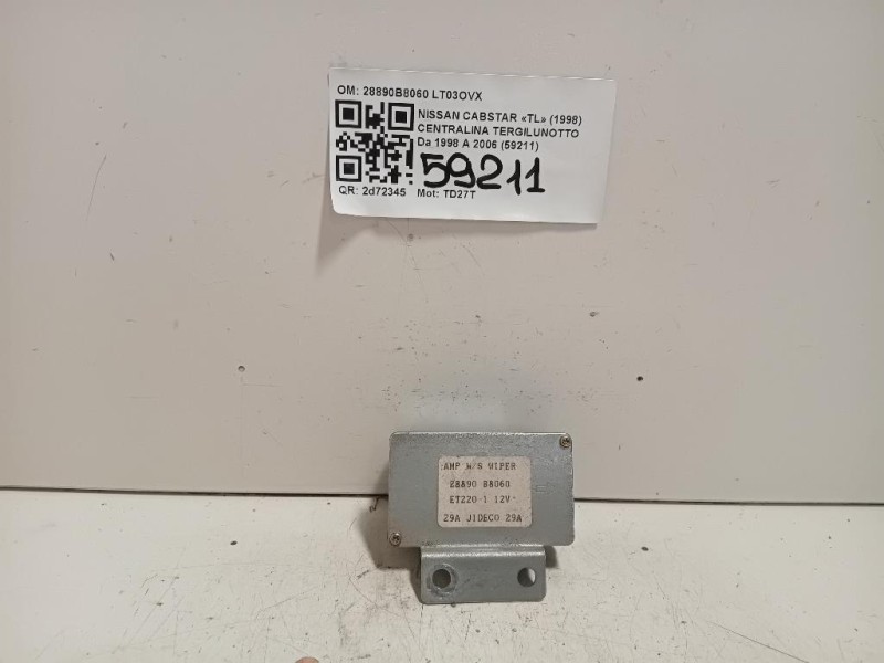 Centralina Tergilunotto 28890B8060 Nissan Cabstar TL 1998