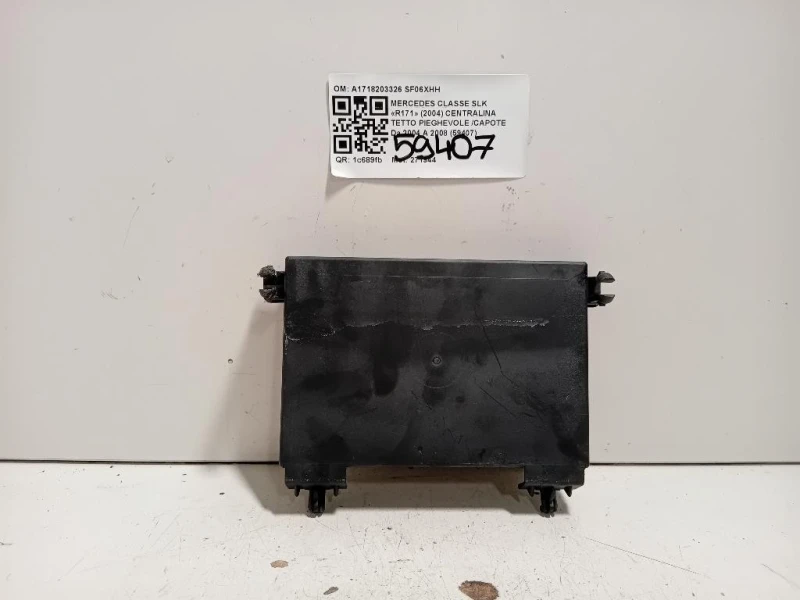 Centralina Tetto Pieghevole Capote A1718203326 Mercedes Classe SLK R171 2004