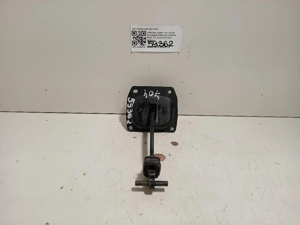 Cerniera Porta DI Carico POST DX 9809831880 Citroen Jumpy IV 2016