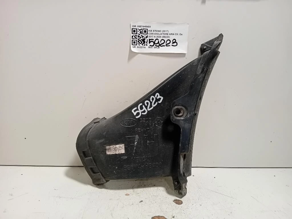 Convogliatore ARIA DX 86574H8400 Kia Stonic 2017