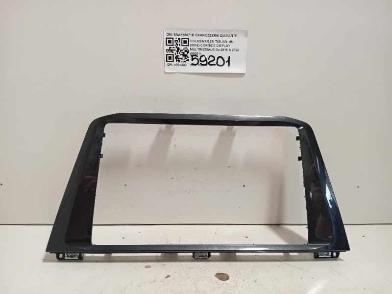 Cornice Display Multimediale 5NA858071D Volkswagen Tiguan II 2016