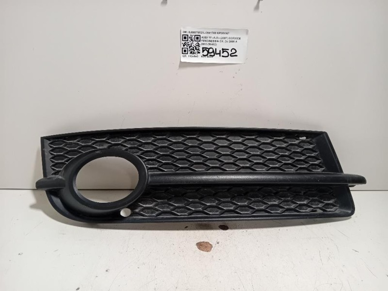 Cornice Fendinebbia DX 8J0807682 Audi TT 8J3 2007