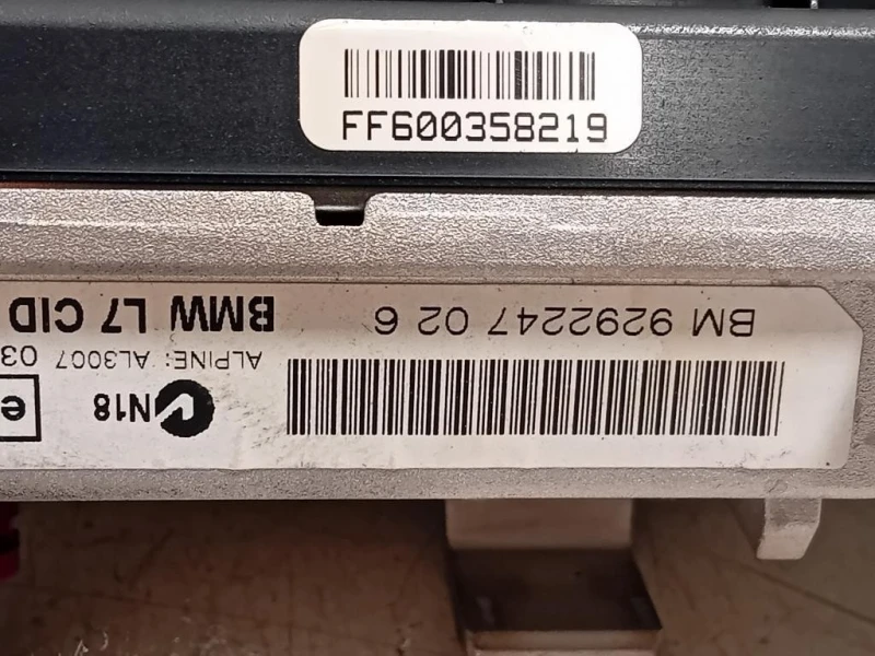 Display Multimediale 9292247 02 Bmw Serie 1 F20 Berlina 2012