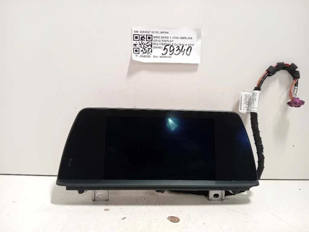 Display Multimediale 9292247 02 Bmw Serie 1 F20 Berlina 2012