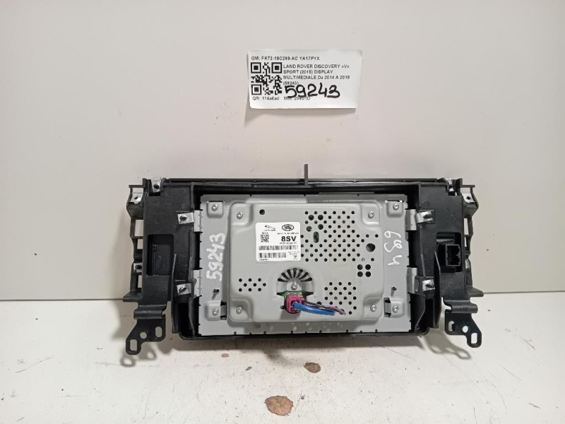Display Multimediale FK72-19C299-AC Land Rover Discovery V Sport 2015