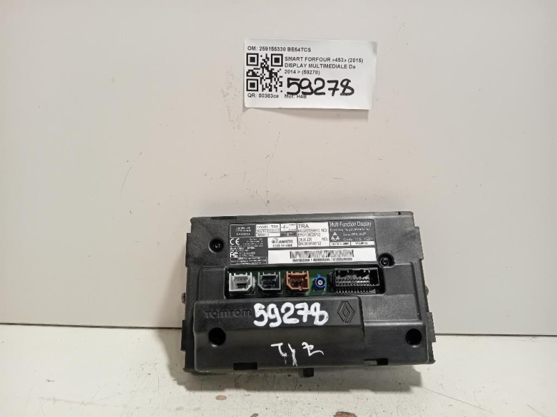 Display Multimediale 259155330 Smart Forfour 453 2015