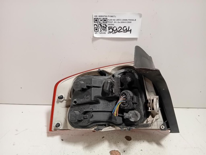 Fanale POST DX 96503702 Audi A4 8EC 2005