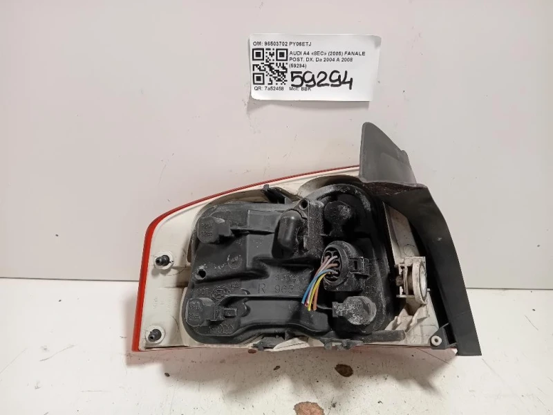 Fanale POST DX 96503702 Audi A4 8EC 2005