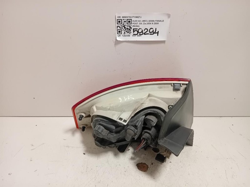 Fanale POST DX 96503702 Audi A4 8EC 2005