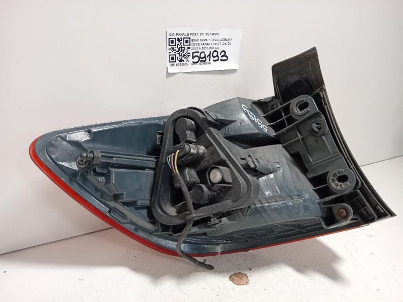 Fanale POST DX FANALE POST DX Bmw Serie 1 F20 Berlina 2012