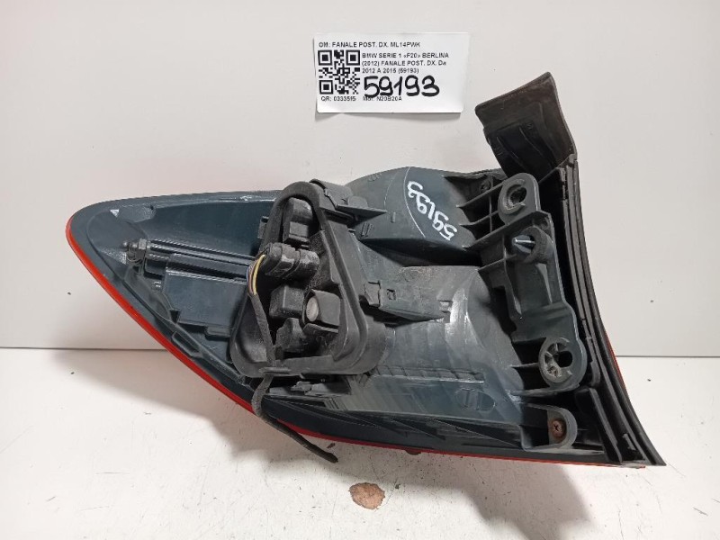 Fanale POST DX FANALE POST DX Bmw Serie 1 F20 Berlina 2012