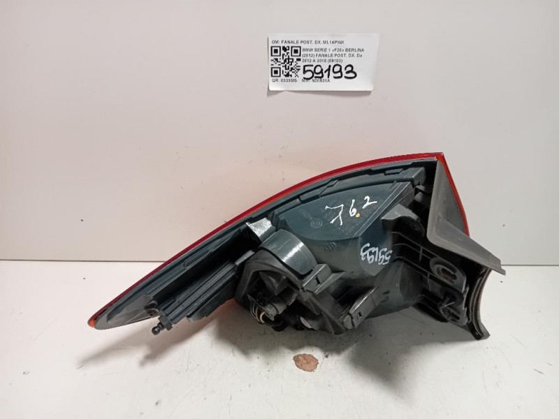 Fanale POST DX FANALE POST DX Bmw Serie 1 F20 Berlina 2012