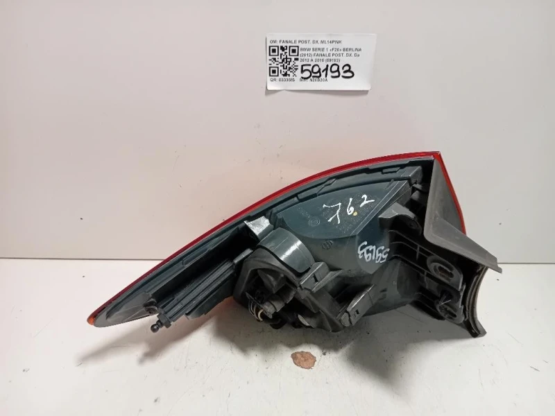Fanale POST DX FANALE POST DX Bmw Serie 1 F20 Berlina 2012