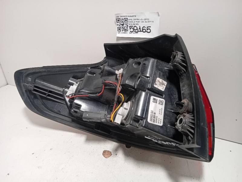 Fanale POST DX 39009033 Opel Zafira C 2012
