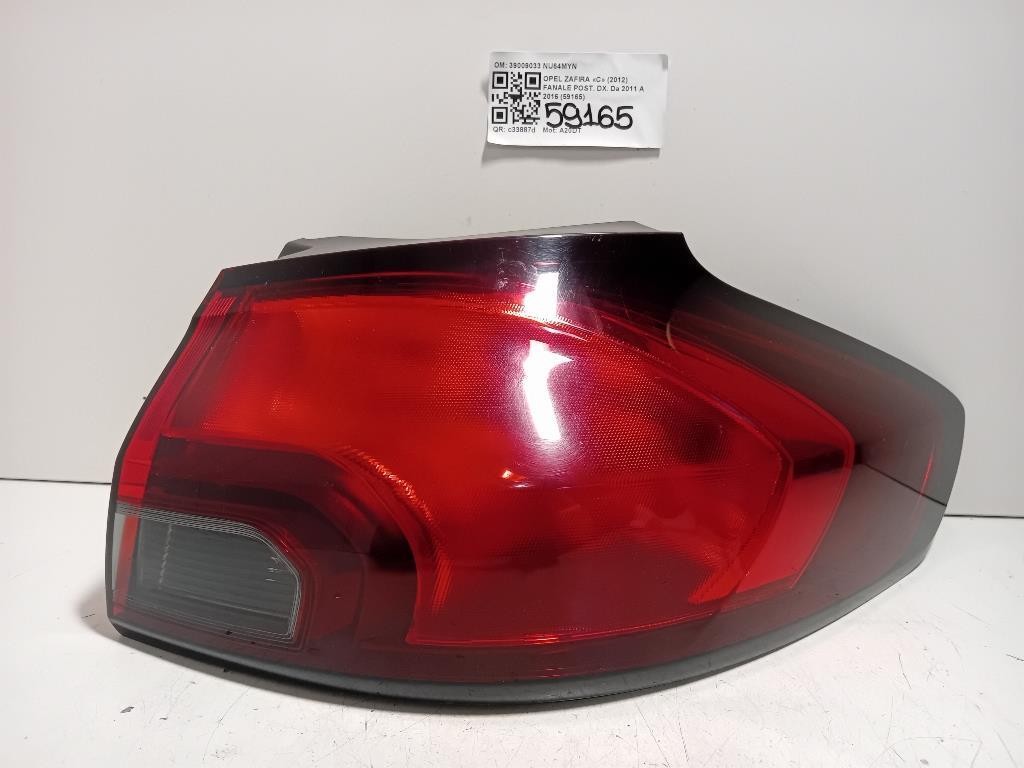 Fanale POST DX 39009033 Opel Zafira C 2012