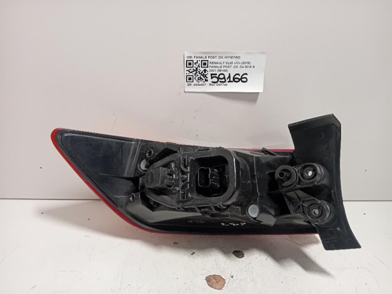 Fanale POST DX FANALE POST DX Renault CLIO IV 2016